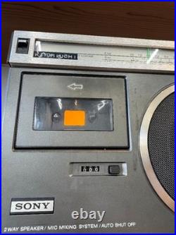 Sony CF-1980 Stereo Radio Cassette Recorder Untested For Parts Repair