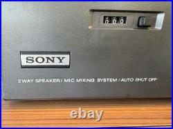Sony CF-1980 Stereo Radio Cassette Recorder Untested For Parts Repair