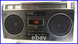 Sony CF-530 Stereo Radio Cassette Boombox Vintage Japan /Parts Repair (READ)