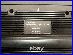 Sony CF-530 Stereo Radio Cassette Boombox Vintage Japan /Parts Repair (READ)