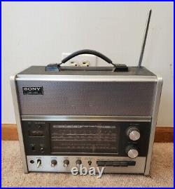 Sony CRF 150 Radio Receiver SWithNWithLWithFM 13 Band Receiver Powers On Parts Repair