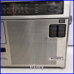 Sony Cf-470s Cassette-corder 4 Bands Radio Cassette Player Vintage For Parts