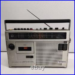 Sony Cf-470s Cassette-corder 4 Bands Radio Cassette Player Vintage For Parts