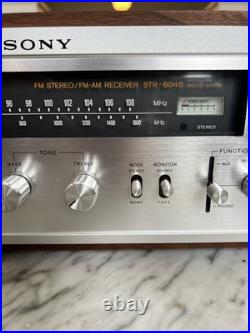 Sony STR-6045 Vintage FM Stereo Receiver 1971 with Wood Case For Parts Or Repair
