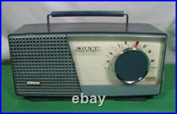 Sony Tr-712 Am 7 Transistor Radio Vintage 1958 Works Sold For Parts Please Read