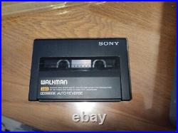 Sony WM-150 Walkman Cassette Player Audio with Case Vintage Rare JUNK For Parts