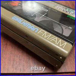 Sony WM-F15 Walkman Stereo Cassette Player FM AM Radio Vintage Japan for-parts