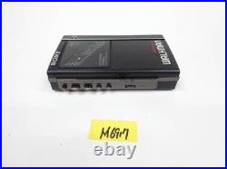 Sony WM-F404 Walkman Radio Cassette Player Black AM/FM Vintage Japan for-parts