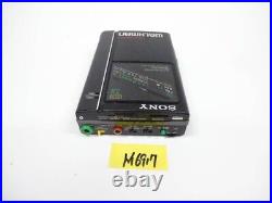 Sony WM-F404 Walkman Radio Cassette Player Black AM/FM Vintage Japan for-parts