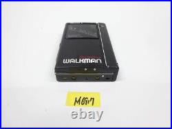 Sony WM-F404 Walkman Radio Cassette Player Black AM/FM Vintage Japan for-parts