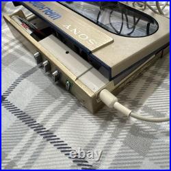 Sony Walkman WM-10 Cassette Player Vintage Gold For Parts Repair