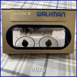 Sony Walkman WM-10 Cassette Player Vintage Gold For Parts Repair