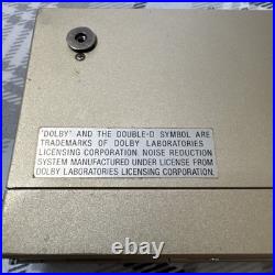 Sony Walkman WM-10 Cassette Player Vintage Gold For Parts Repair