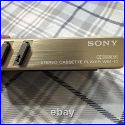 Sony Walkman WM-10 Cassette Player Vintage Gold For Parts Repair