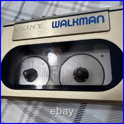 Sony Walkman WM-10 Cassette Player Vintage Gold For Parts Repair