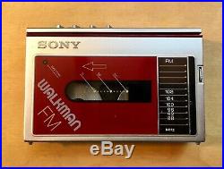 Sony Walkman WM-F10 Vintage Cassette Player. For Parts or Repair Radio Works