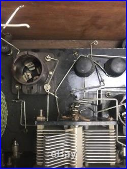 Star Radio Mfg. CO. Vintage 1930 Tube Radio With Box Of Tubes Parts or Repair
