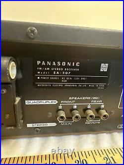 Stereo Receiver Panasonic SA-207 AM/FM Vintage Not Tested Powers On For Parts CL