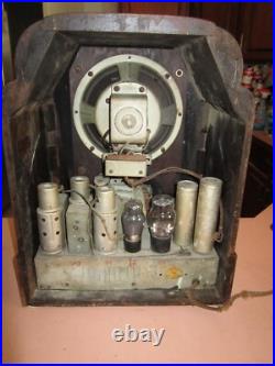 Stewart Warner Tombstone Deco Antique Radio, May Not Be Fully Functional, Parts