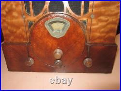 Stewart Warner Tombstone Deco Antique Radio, May Not Be Fully Functional, Parts