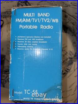 TECHNISONIC VINTAGE RADIO TC-55 TC55 AM FM TV SOUND Edw32 Parts/Repair Powers On