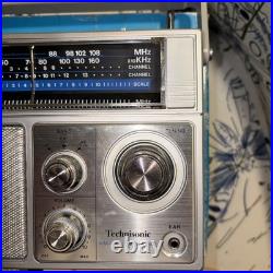 TECHNISONIC VINTAGE RADIO TC-55 TC55 AM FM TV SOUND Edw32 Parts/Repair Powers On