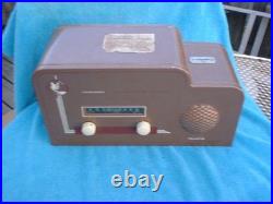 TRADIO COIN OPERATED HOTEL TUBE RADIO 2 hour 25-cents Untested Parts/Repair