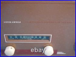 TRADIO COIN OPERATED HOTEL TUBE RADIO 2 hour 25-cents Untested Parts/Repair