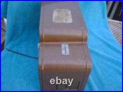 TRADIO COIN OPERATED HOTEL TUBE RADIO 2 hour 25-cents Untested Parts/Repair