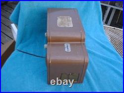 TRADIO COIN OPERATED HOTEL TUBE RADIO 2 hour 25-cents Untested Parts/Repair