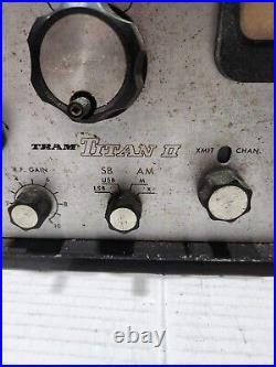 TRAM TITAN II SSB CITIZENS BAND RADIO VINTAGE CB Untested For Parts