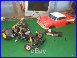 Tamiya The Fox vintage boxed 1/10 radio controlled car RC + parts needs some tlc