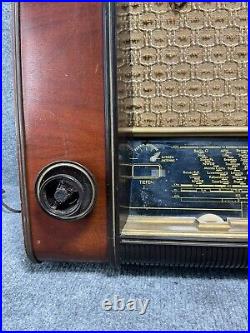 Telefunken Concertino 53 Wechselstrom-Super Tube Radio In Brown For Parts