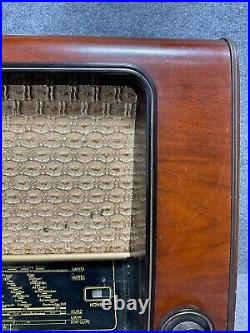 Telefunken Concertino 53 Wechselstrom-Super Tube Radio In Brown For Parts