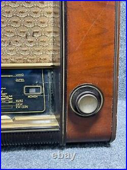 Telefunken Concertino 53 Wechselstrom-Super Tube Radio In Brown For Parts