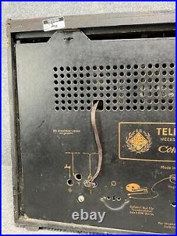 Telefunken Concertino 53 Wechselstrom-Super Tube Radio In Brown For Parts