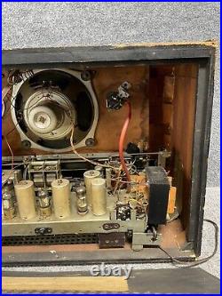 Telefunken Concertino 53 Wechselstrom-Super Tube Radio In Brown For Parts