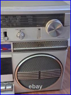 Toshiba BomBeat DR-02 Vintage 80s Boombox Cassette Player FOR PARTS/REPAIR