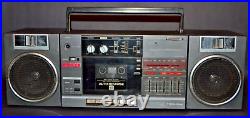 Toshiba RT-SX4 Boom Box Stereo Tape Not Turning Radio Works FOR PARTS ONLY