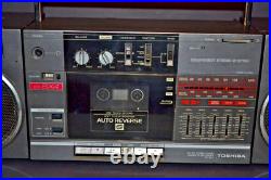 Toshiba RT-SX4 Boom Box Stereo Tape Not Turning Radio Works FOR PARTS ONLY