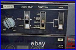 Toshiba RT-SX4 Boom Box Stereo Tape Not Turning Radio Works FOR PARTS ONLY