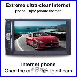 US Stock 6.6inch HD 2-DIN Bluetooth Car MP5 Player USB FM Stereo Radio + Camera
