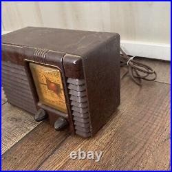 UntestedParts VINTAGE BAKELITE PHILCO TRANSITONE TUBE RADIO Model PT-25