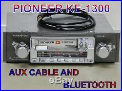 Upgraded vintage classic car radio Pioneer KE-1300 Bluetooth and AUX cable