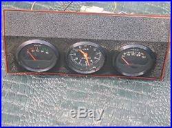 VDO CLOCK Vintage Center Dash Gauge Switch Panel 60's E Type MK II Smiths Lucas