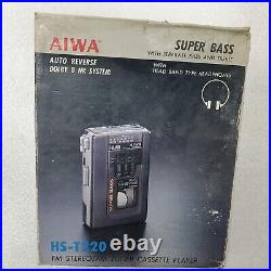 VINTAGE Aiwa HS-T220 AM/FM Radio &Cassette Tape Player. UNUSED. For Parts Only