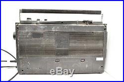 VINTAGE BOOMBOX SANYO M9990 1979 RADIO CASSETTE PLAYER AM/FM Parts repair