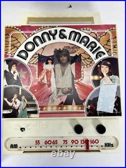 VINTAGE Donny And Marie Sing-A-Long Phonograph / Mike Radio MISSING PARTS AS-IS