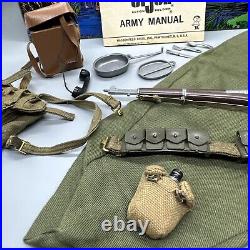 VINTAGE GI Joe Action Soldier Parts Lot Rifle Field Equipment canteen Belt radio