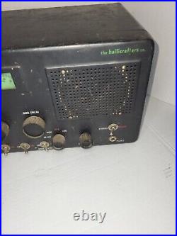 VINTAGE HALLICRAFTERS S-40B HAM RADIO SHORTWAVE RECEIVER Parts or Repairs